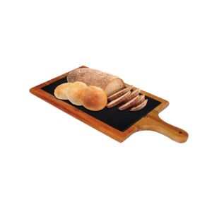 SERVING BOARD WITH SLATE LARGE SERVING BOARD WITH SLATE LARGE